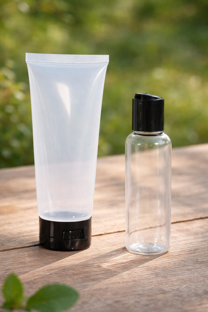 Флакони за шампоан и душ гел - за път - 2 броя