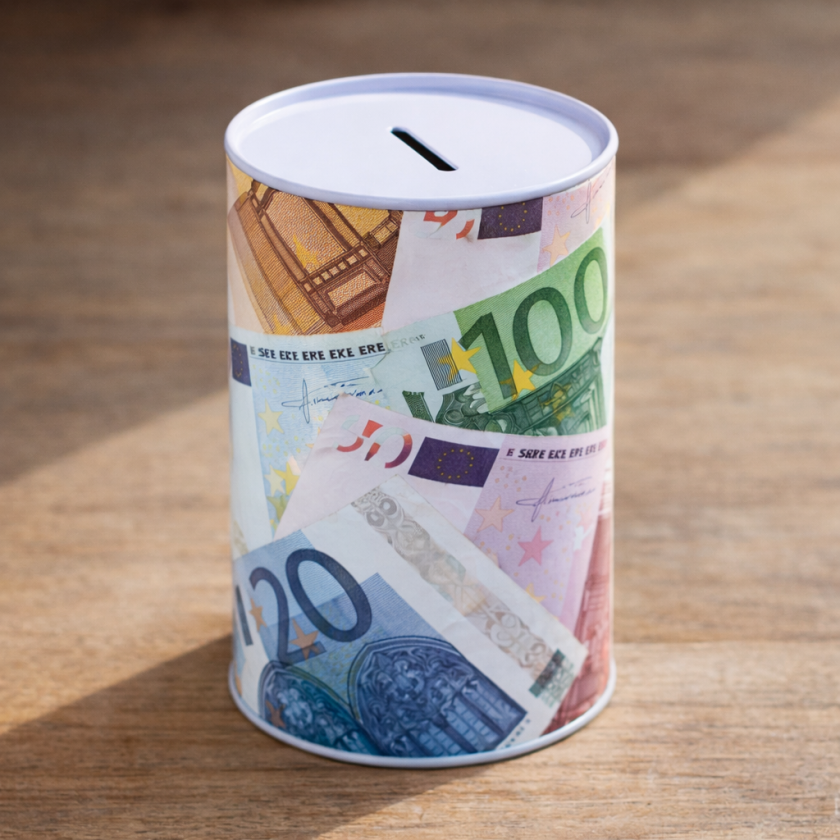 Касичка е Евро - 10 х 15 см.