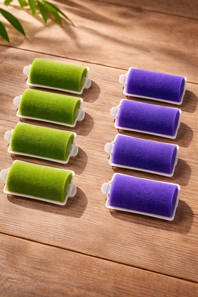 Дунапренови ролки за коса - 5 х 3 см. - 8 бр.