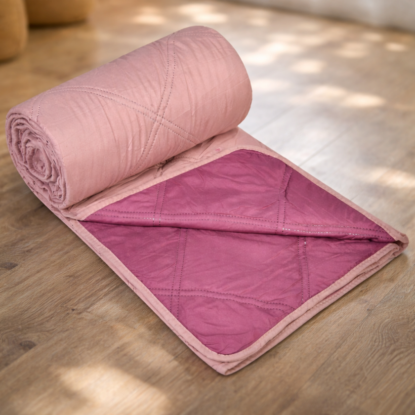 Шалте - олекотена завивка - пепел от рози - 150 х 200 см.