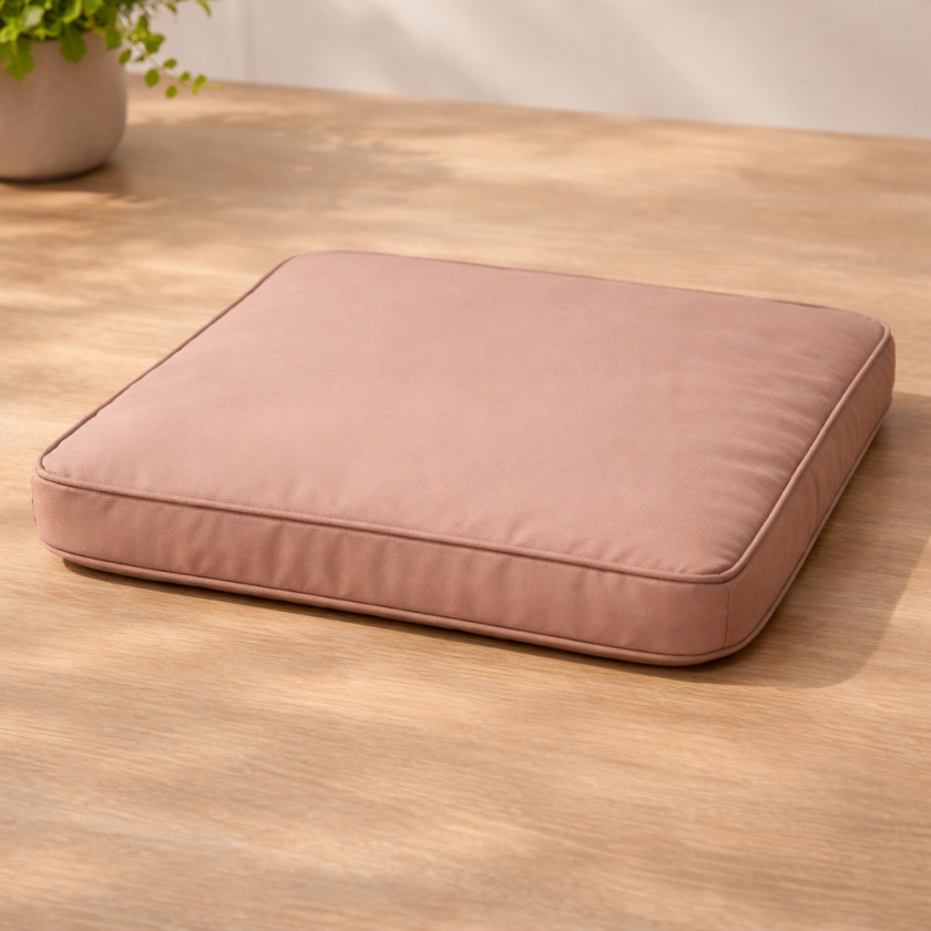 Декоративна възглавница за стол - бежова - 40 х 40 см.