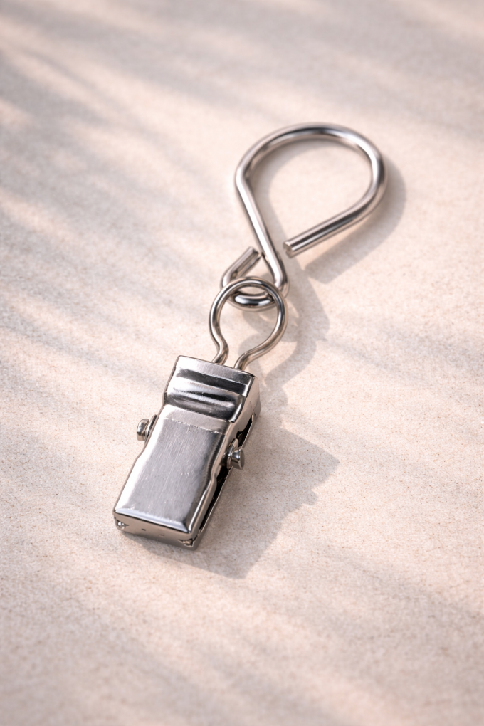 Кукички с щипки за пердета и завеси - метални - 10 бр.