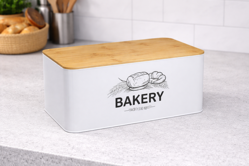 Метална кутия за бисквити и печива - 31 x 17 x 13,5 см.
