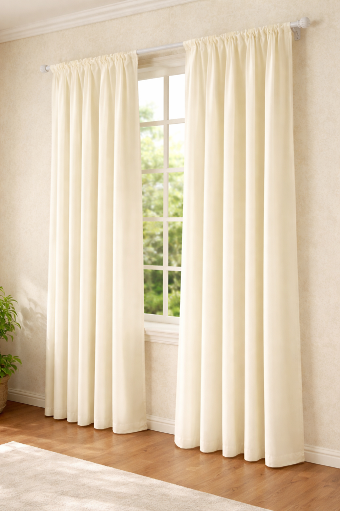 Завеса - екрю - 140 х 250 см.