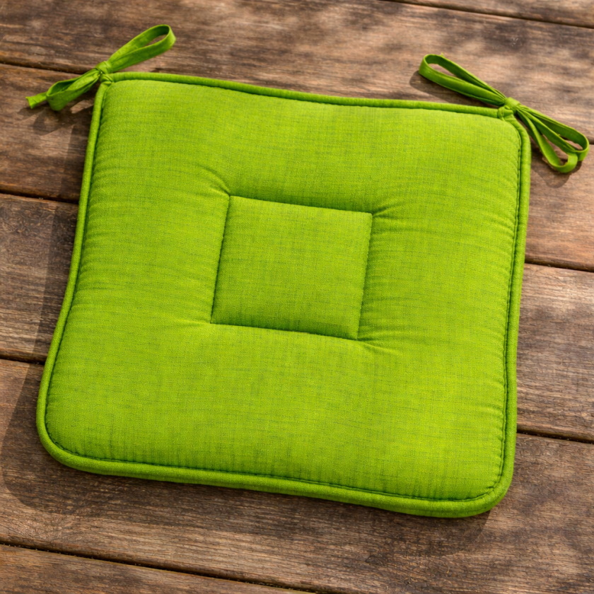 Декоративна възглавница за стол - зелена - 39 х 39 см.