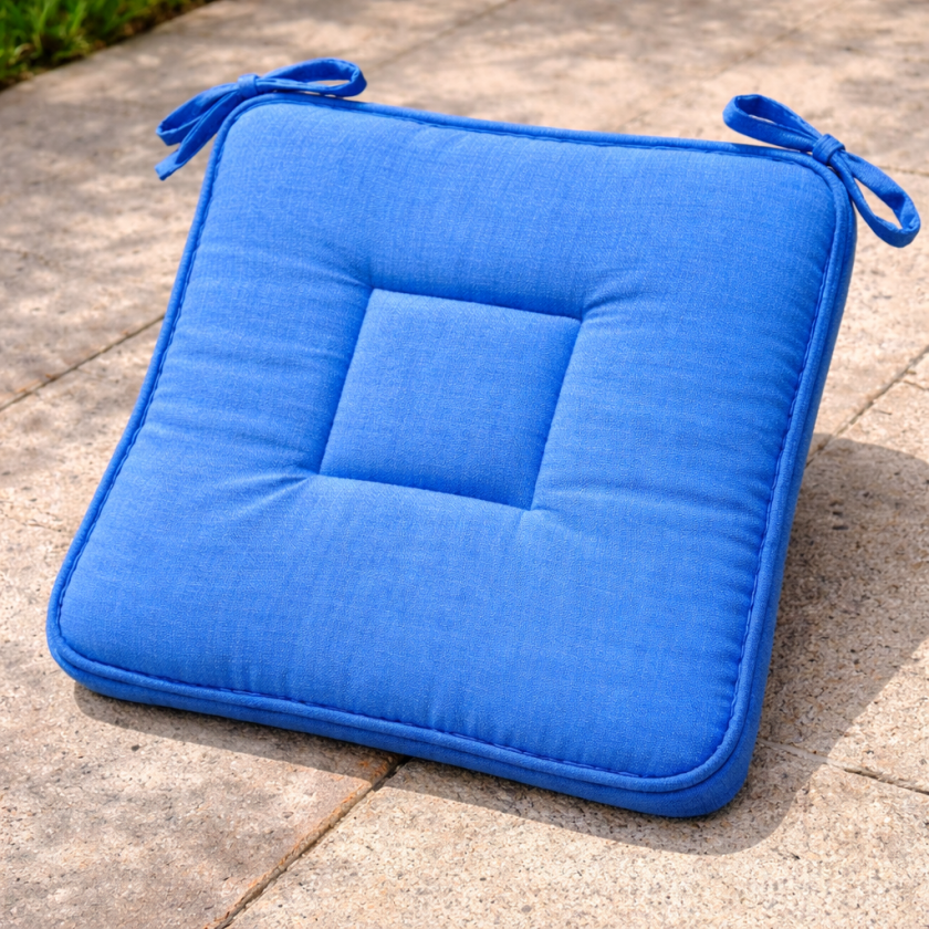 Декоративна възглавница за стол - тюркоаз - 39 х 39 см.