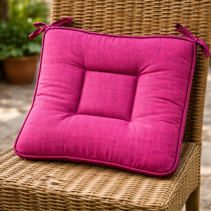 Декоративна възглавница за стол - цикламена - 39 х 39 см.