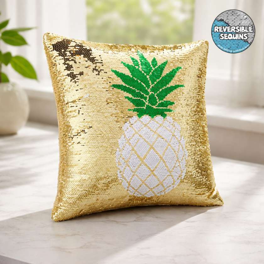 Декоративна възглавница - магически пайети - ананас - 40 х 40 см.