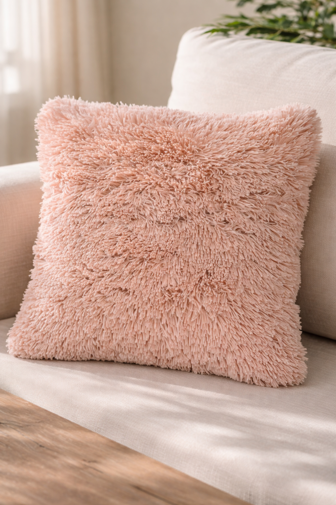 Декоративна възглавница - бежова - 52 х 52 см.