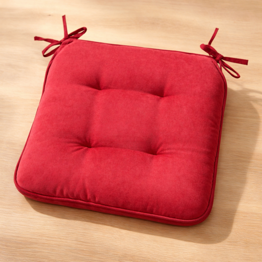 Декоративна възглавница за стол - бордо - 40 х 40 см.