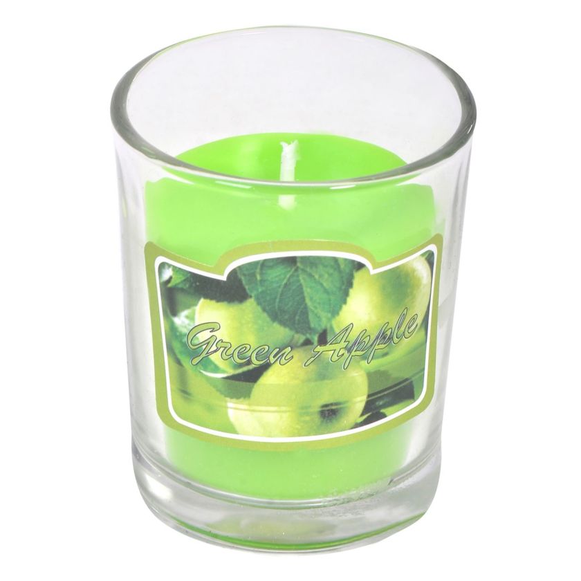 Ароматна свещ в чаша - Зелена ябълка - 130 гр.