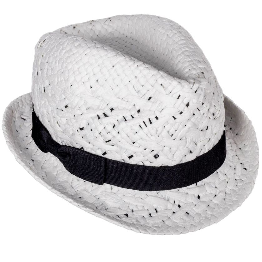 Лятна шапка - дамска - черна панделка