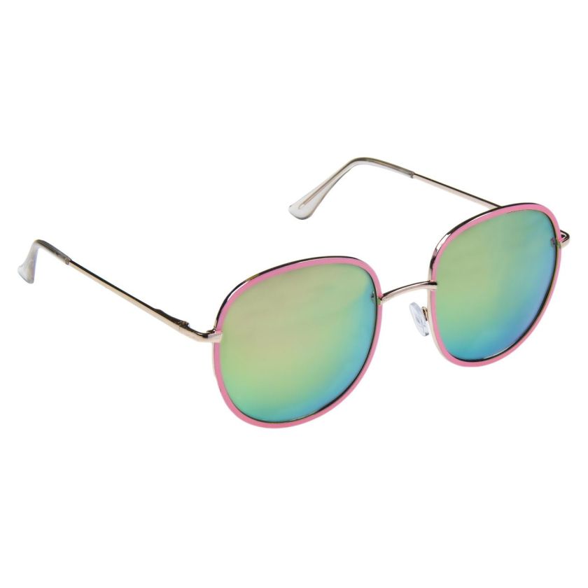 Дамски слънчеви очила - розови - метална рамка