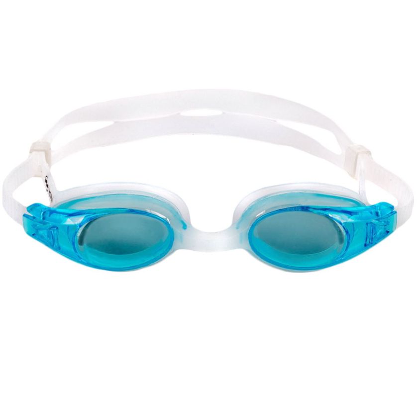 Детски очила за плуване - бяло и синьо