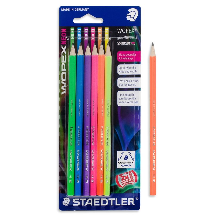 Моливи 2 ΗΒ - различни цветове - 6 бр. - STAEDTLER 