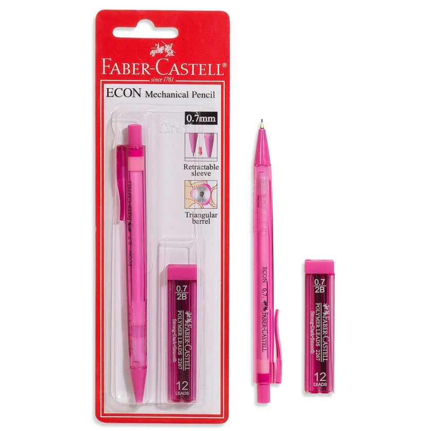 Автоматичен молив - розов + графити FABER-CASTELL