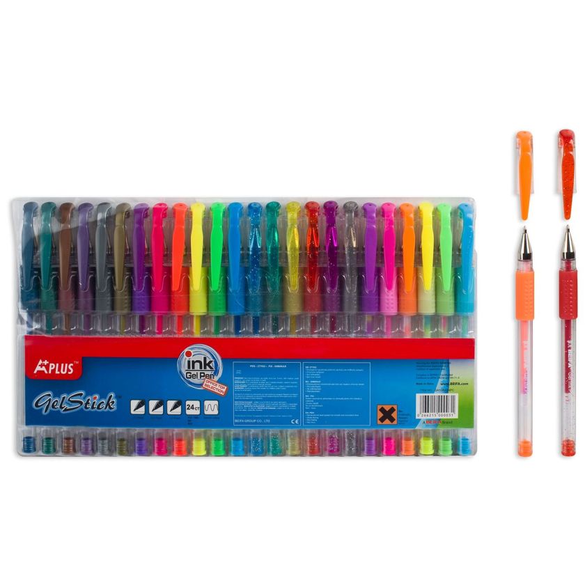 Химикалки - гел - различни цветове  - 24 бр.