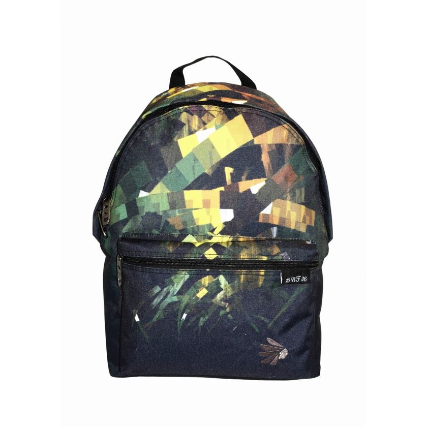 Чанта - ученическа - жълто и зелено