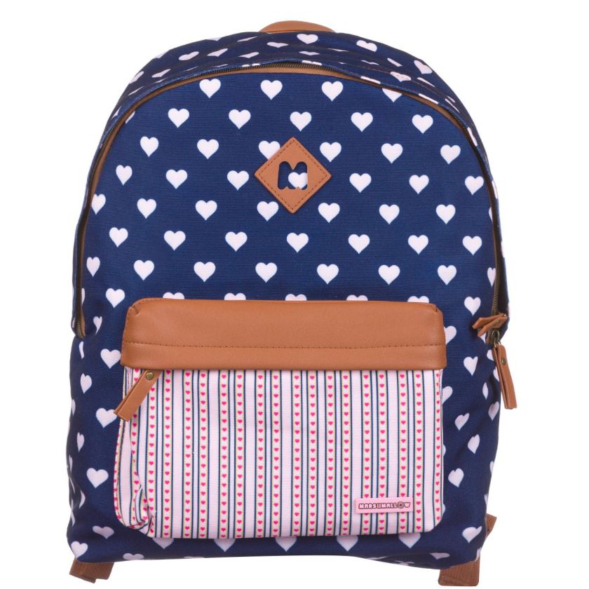Чанта - ученическа - сърца - Marshmallow