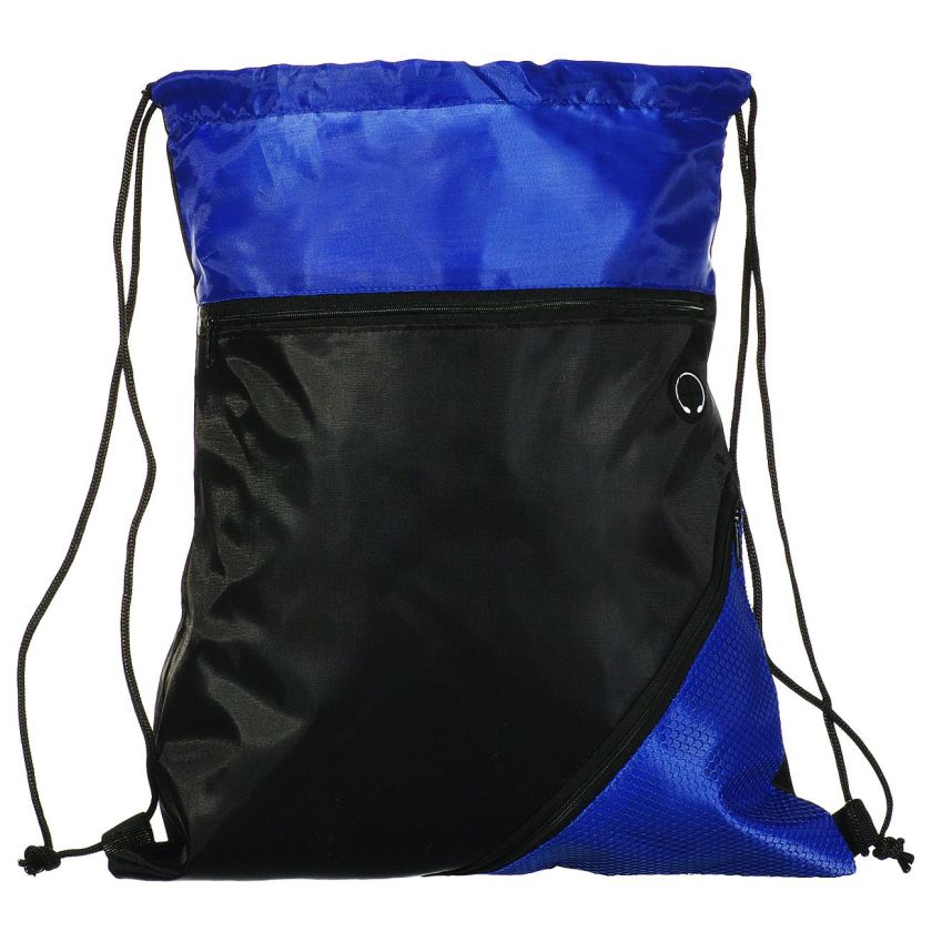 Чанта - мешка - ученическа - черно и синьо