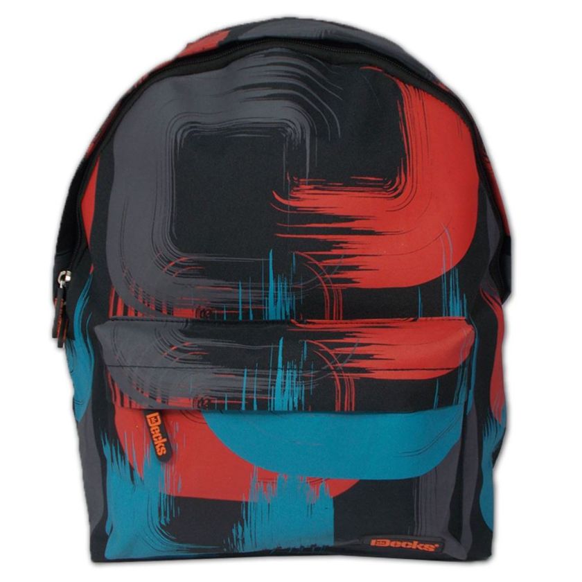 Чанта - ученическа - синьо и червено