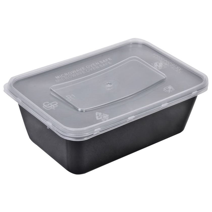 Кутия за храна - пластмасова - 750 мл. - 5 бр.