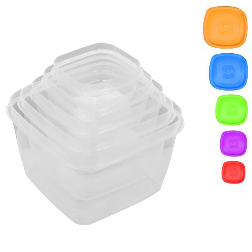 Кутия за храна с капак - 5 различни размера
