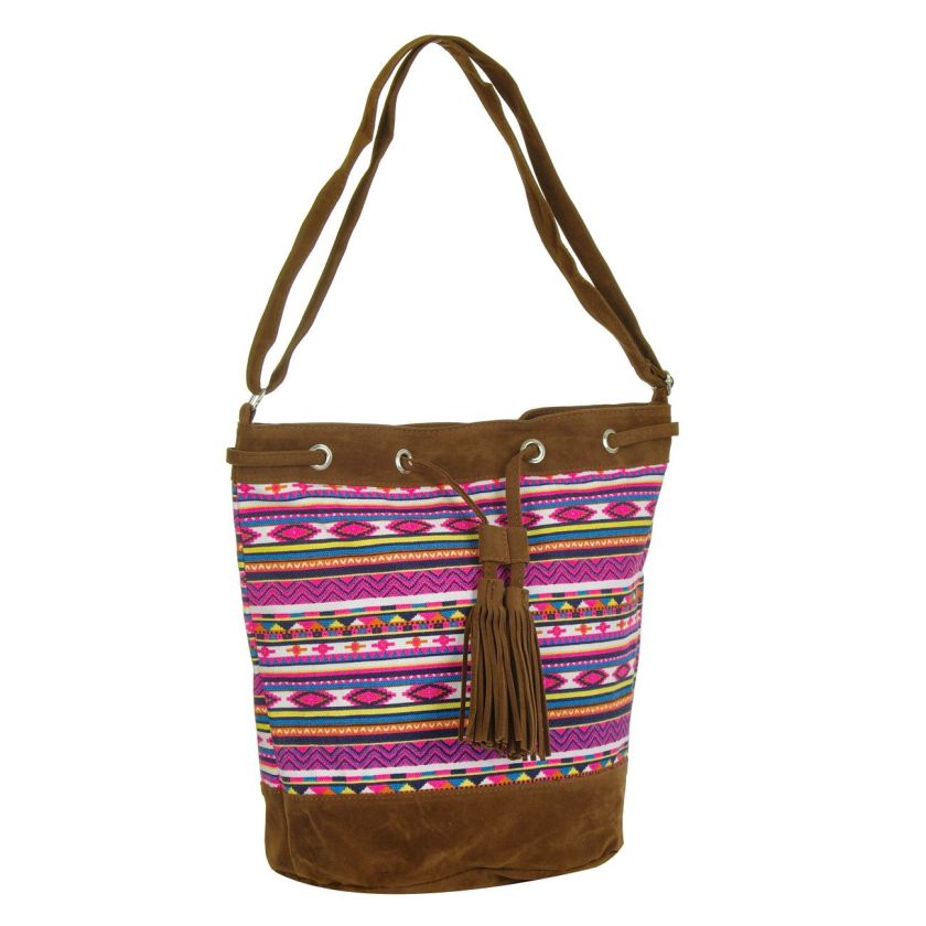 Чанта за рамо - кафява - Aztec