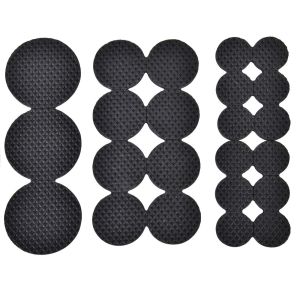 Самозалепващи подложки за мебели - черни - кръгли - 52 бр.