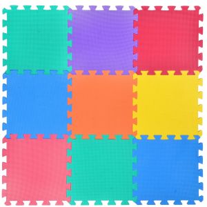 Постелка - пъзел - многоцветна - 9 части