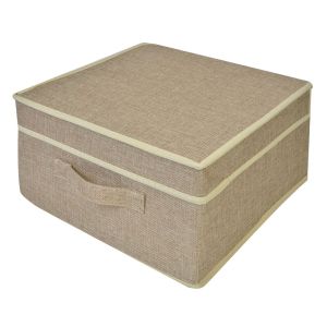 Кутия за съхранение - кафява - 30 х 30 х 16 см.