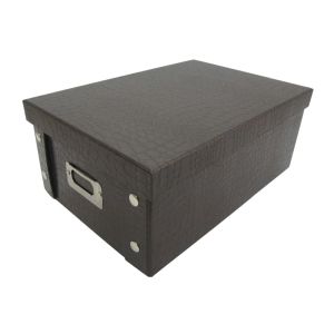 Кутия за съхранение - кафява - 22 х 32 х 13 см.