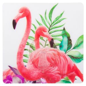 Самозалепваща се закачалка - фламинго - 8 х 8 см.