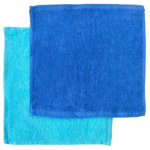 Хавлиени кърпи за ръце - сини - 28 х 28 см. - 2 бр.