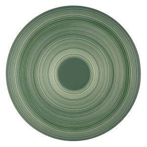 Порцеланова чиния - зелена - 19 см.