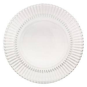 Стъклена чиния - прозрачна - 19 см.