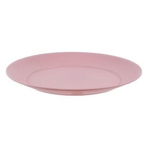 Чиния за основно ястие - пластмасова - розова - 23 см.