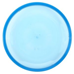 Чиния - пластмасова - прозрачна - синя - 20 см.