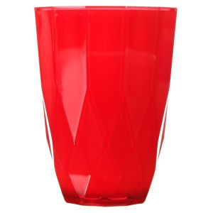 Чаша - пластмасова - червено-бяла - 360 мл.