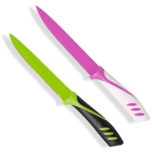 Кухненски нож - цветно острие - 22.5 см. - 4 бр.