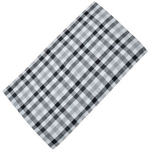 Кухненска кърпа - бяло-черно каре - 45 х 65 см.
