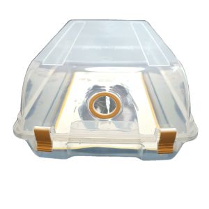 Кутия за мъжки обувки - пластмасова - прозрачна