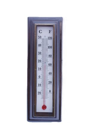 Стенен термометър - дървен - 16 см.