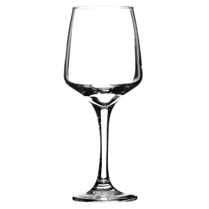 Чаша за вино - със столче - стъклена - прозрачна - 280 мл.