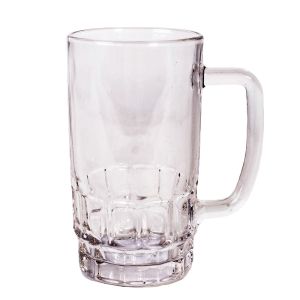 Халба за бира - стъклена - прозрачна - 460 мл.