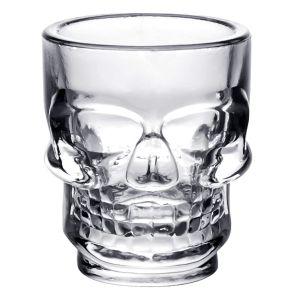 Чаша за шотове - стъклена - череп - 50 мл.