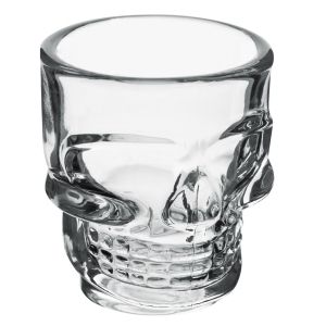 Чаша за шотове - стъклена - череп - 50 мл.