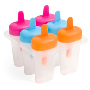 Форми за сладолед - пластмасови - цветни - 6 броя
