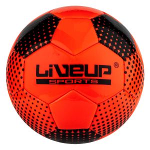 Футболна топка - оранжево и черно - 22.5 см.