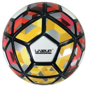 Футболна топка - червено и жълто - 22.6 см.